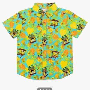 Spongebob Hawaiian shirt Kids size 10-12 worn twice